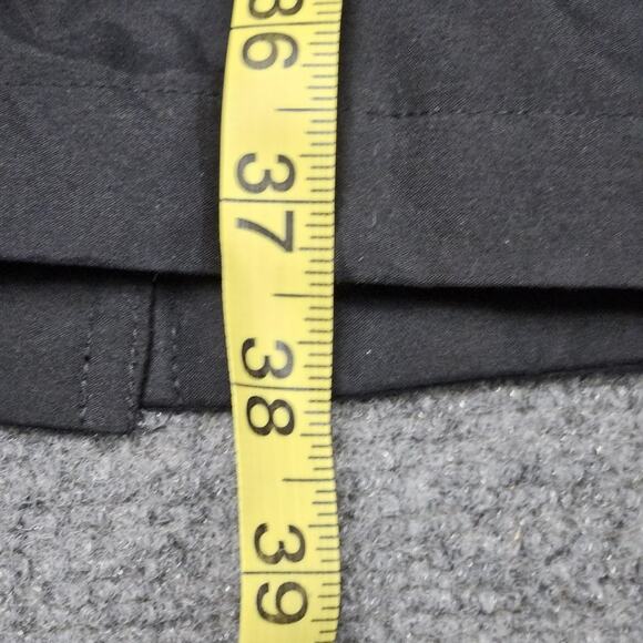 Lands End Trench Coat Women Medium 10-12 Black Button Up Weather Resistant Fall - Picture 5 of 8